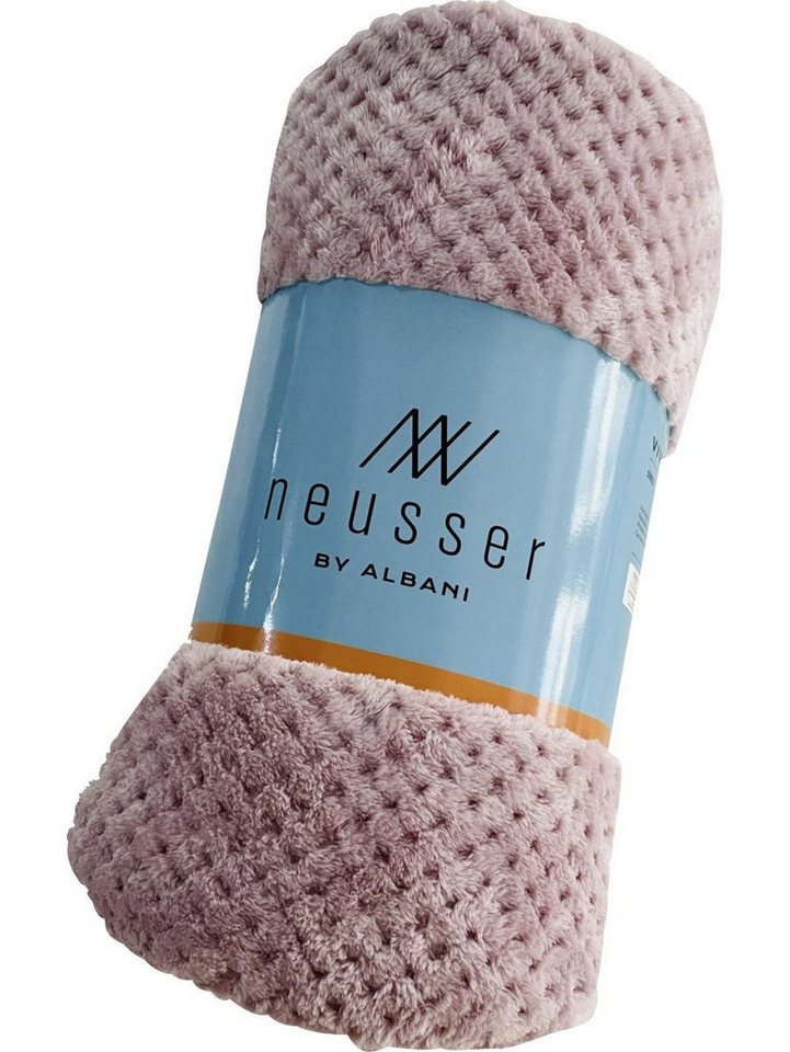 Wolldecke Neusser Collection Decke Vivian rose, 200 x 220 cm, Neusser Collection von Neusser Collection