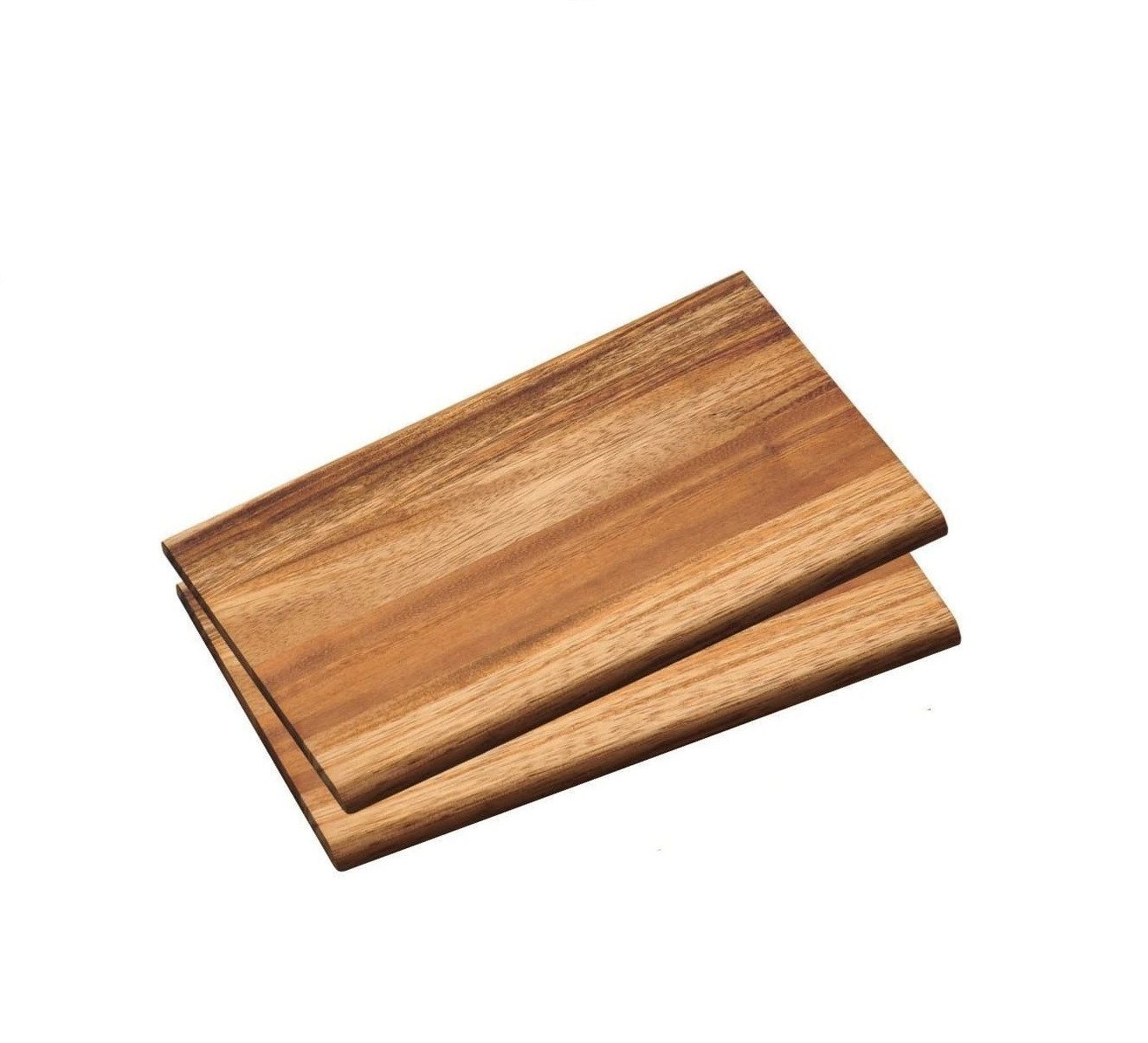 Neustanlo Frühstücksbrett 2er Set Frühstücksbrett aus FSC zertifiziertem Akazien Holz (2 Stück), Akazien von Neustanlo