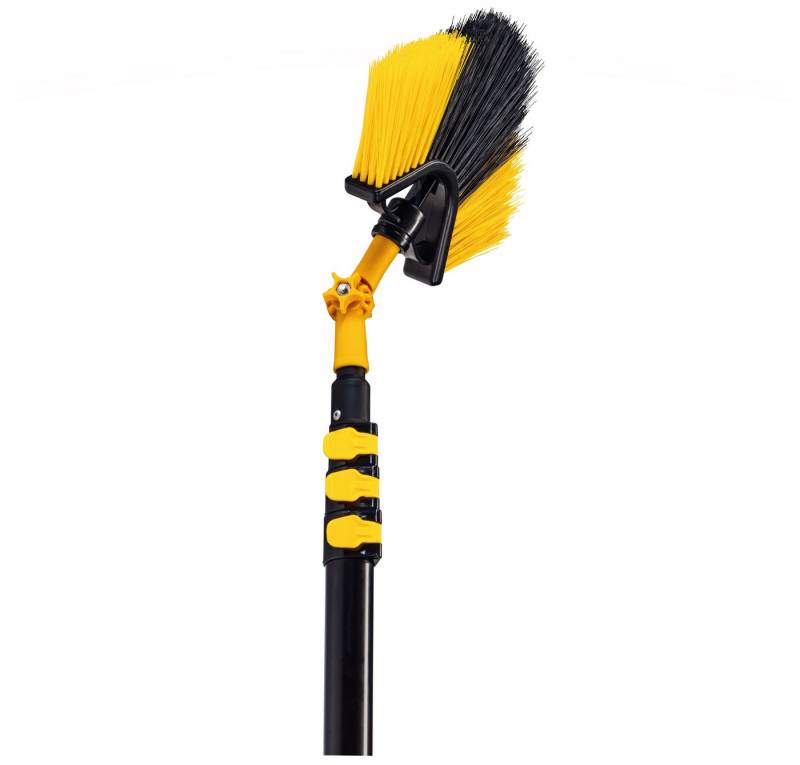 Neustanlo Teleskopstiel Teleskopstange 4 Meter mit Eckbesen - intuitiven Schnellspannsystem, ideal zur Pflege von Haus und Garten von Neustanlo