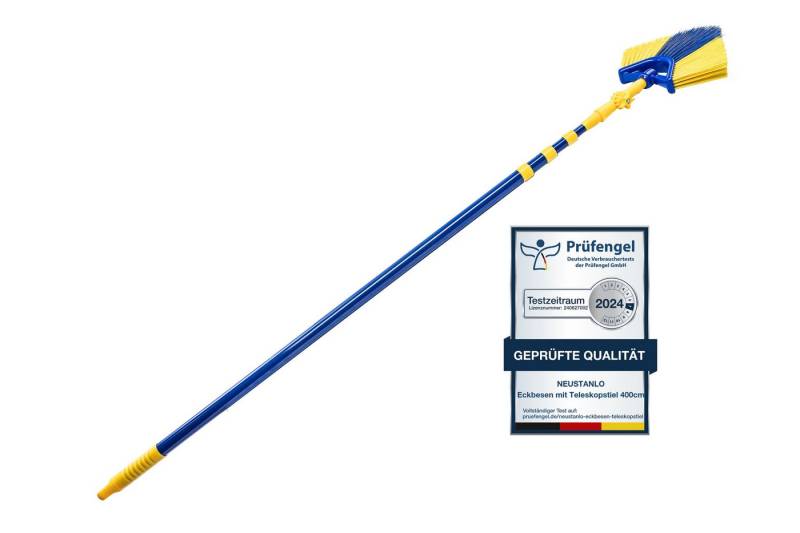 Neustanlo Teleskopstiel Teleskop Dreieckbesen Eckbesen 4m, Farblich Sortiert, Teleskopstange von Neustanlo