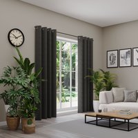 Neutex for you Vorhang "BELMONDO" Ösen 1 Stk. tlg. Uni mit samtiger Oberfläche, nach Maß von Neutex For You!