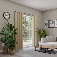 Neutex for you Vorhang "BELMONDO" Ösen 1 Stk. tlg. Uni mit samtiger Oberfläche, nach Maß von Neutex For You!