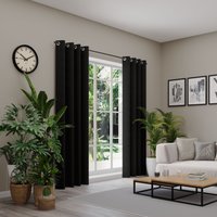 Neutex for you Vorhang "BELMONDO" Ösen 1 Stk. tlg. Uni mit samtiger Oberfläche, nach Maß von Neutex For You!