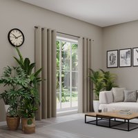 Neutex for you Vorhang nach Maß "ARUBA" Ösen 1 Stk. tlg. Uni Dimout, hochwertige Webstruktur von Neutex For You!