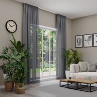 Neutex for you Vorhang nach Maß "EVA" Multifunktionsband 1 Stk. tlg. Uni-Voile mit elegantem Glanz von Neutex For You!