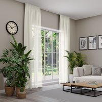 Neutex for you Vorhang nach Maß "EVA", (1 St.), Uni-Voile mit elegantem Glanz von Neutex For You!