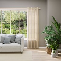 Neutex for you Vorhang nach Maß "EVA" Ösen 1 Stk. tlg. Uni-Voile mit elegantem Glanz von Neutex For You!