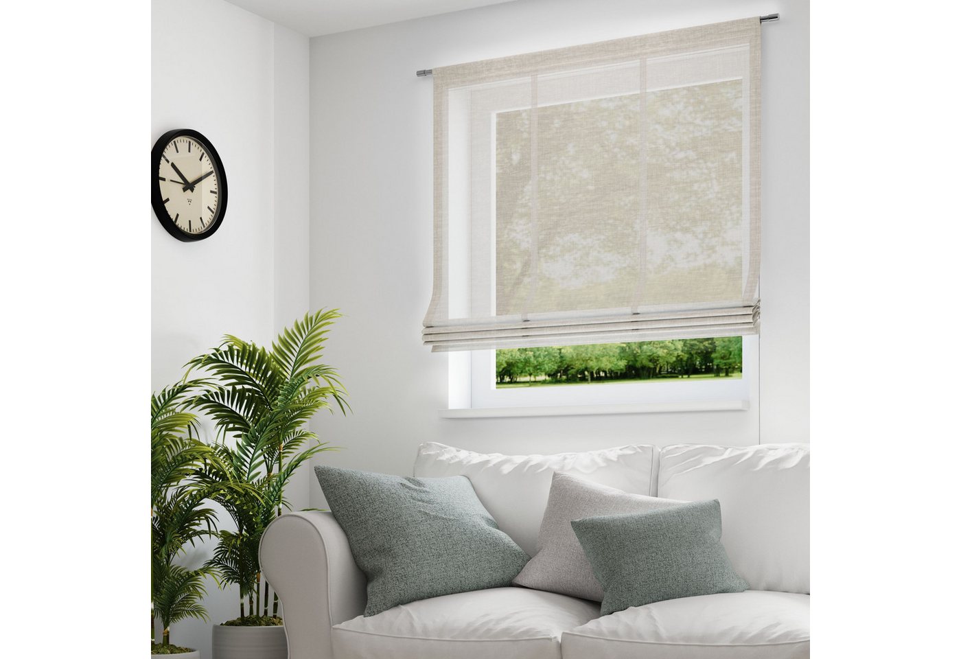 Neutex for you! Raffrollo ALLURE, mit Klettschiene, freihängend, dezent natürliche Optik Neutex for you! Raffrollo ALLURE, mit Klettschiene, freihängend, dezent natürliche Optik von Neutex for you!