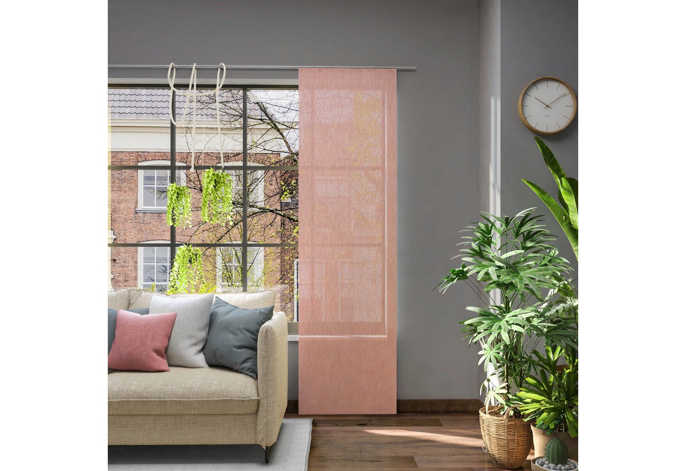 Neutex for you! Schiebegardine Libre-ECO, (1 St), halbtransparent, Jacquard, nach Maß von Neutex for you!