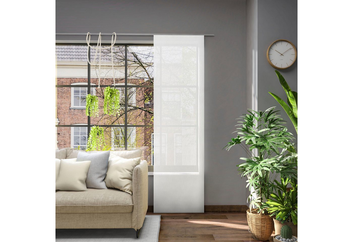 Neutex for you! Schiebegardine Libre-ECO (1 St), halbtransparent, Jacquard, nach Maß von Neutex for you!