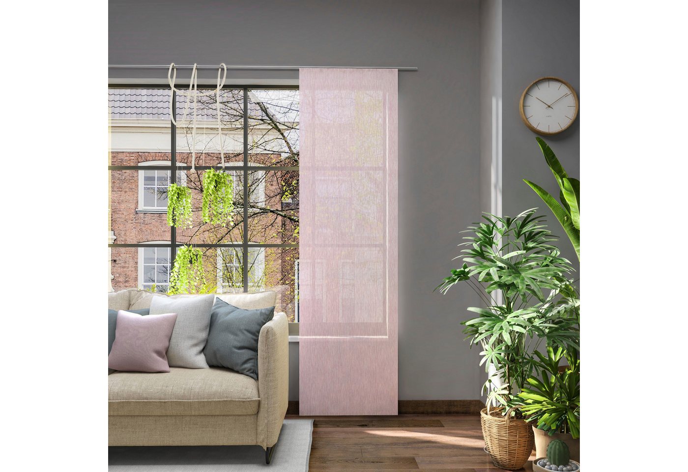 Neutex for you! Schiebegardine Libre-ECO (1 St), halbtransparent, Jacquard, nach Maß von Neutex for you!