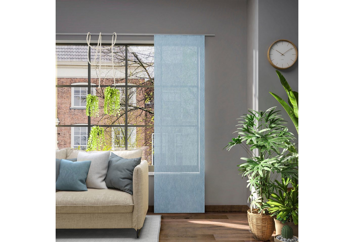 Neutex for you! Schiebegardine Libre-ECO, (1 St), halbtransparent, Jacquard, nach Maß von Neutex for you!
