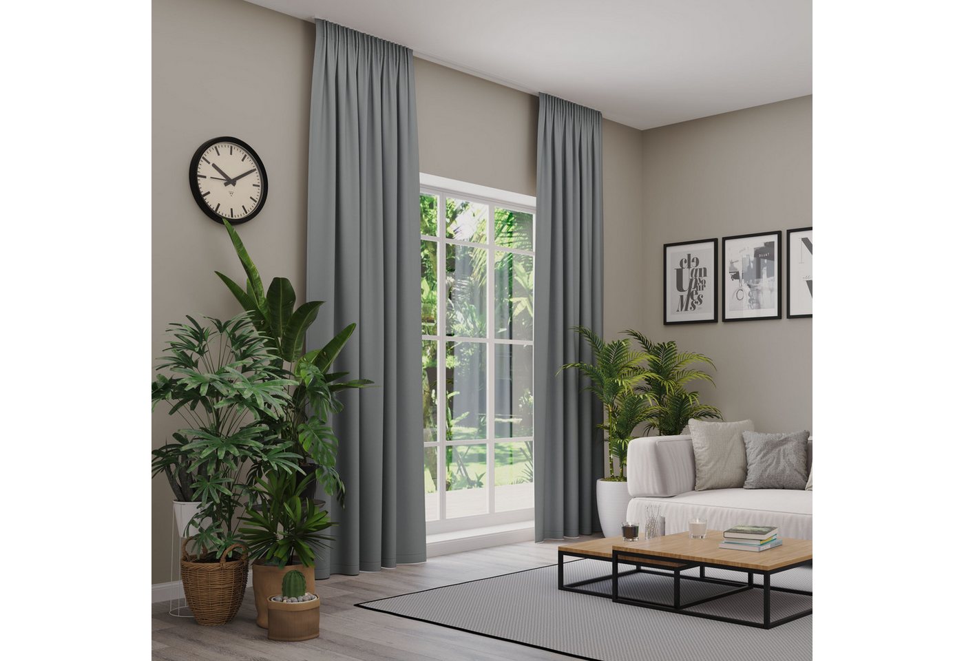 Neutex for you! Verdunkelungsvorhang INSULA (1 St), Multifunktionsband, abdunkelnd, Uni-Dimout für starke Verdunklung, nach Maß von Neutex for you!