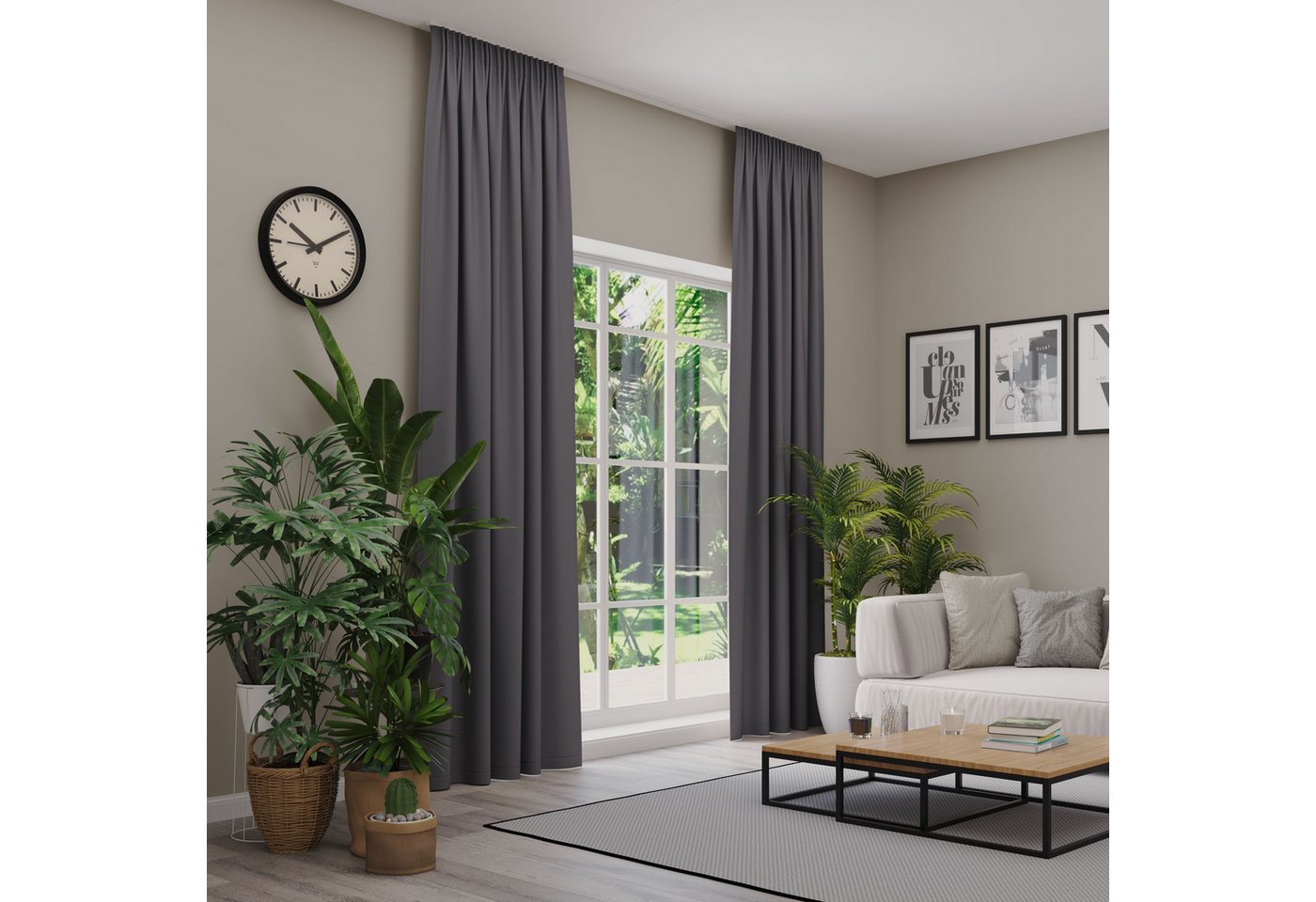 Neutex for you! Verdunkelungsvorhang INSULA (1 St), Multifunktionsband, abdunkelnd, Uni-Dimout für starke Verdunklung, nach Maß von Neutex for you!