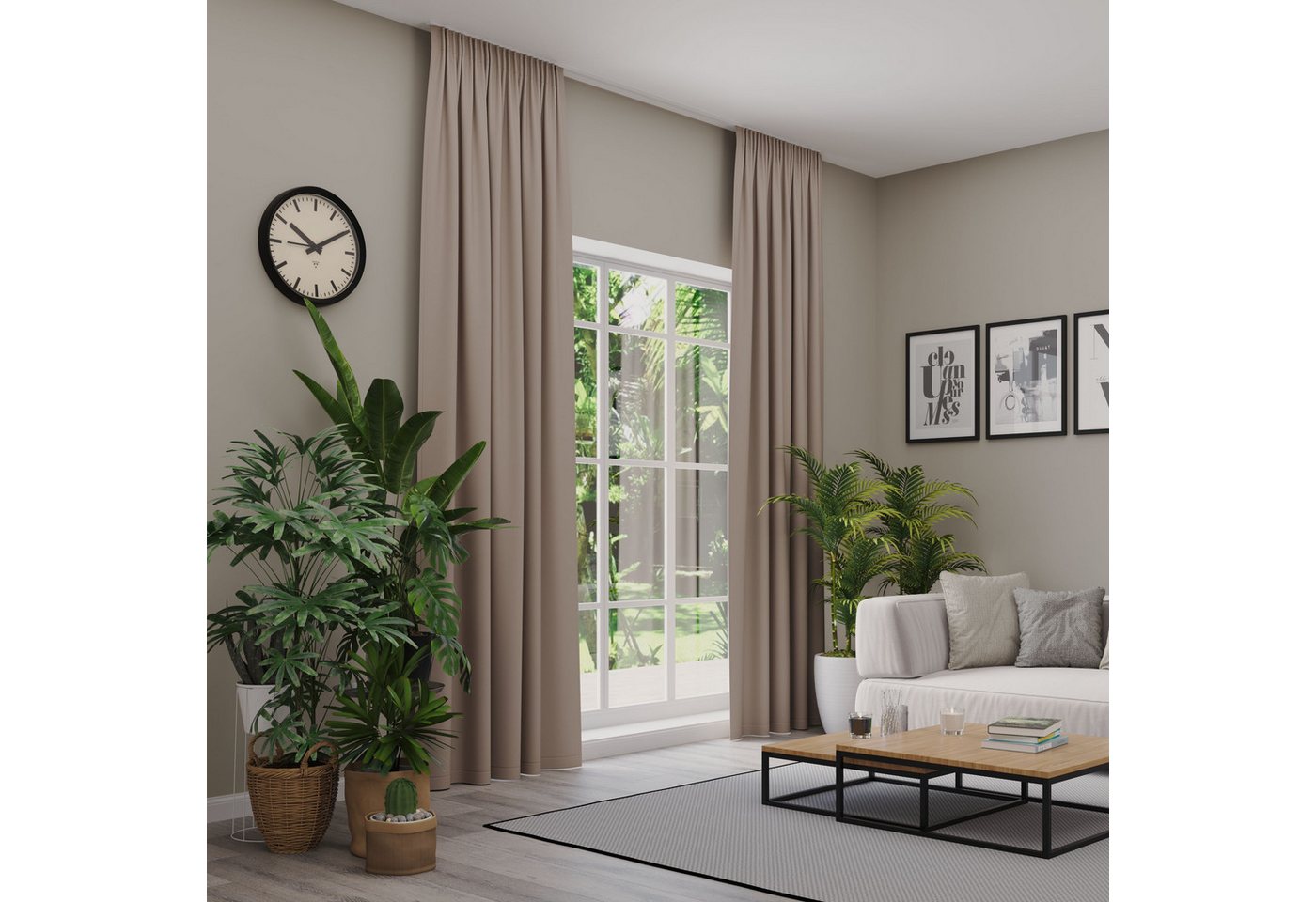 Neutex for you! Verdunkelungsvorhang INSULA (1 St), Multifunktionsband, abdunkelnd, Uni-Dimout für starke Verdunklung, nach Maß von Neutex for you!