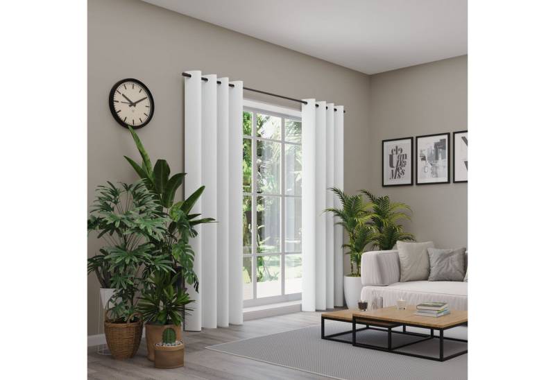 Neutex for you! Verdunkelungsvorhang INSULA (1 St), Ösen, abdunkelnd, Uni-Dimout für starke Verdunklung, nach Maß von Neutex for you!