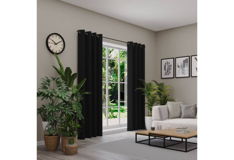 Neutex for you! Verdunkelungsvorhang INSULA (1 St), Ösen, abdunkelnd, Uni-Dimout für starke Verdunklung, nach Maß von Neutex for you!