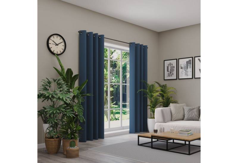 Neutex for you! Verdunkelungsvorhang INSULA (1 St), Ösen, abdunkelnd, Uni-Dimout für starke Verdunklung, nach Maß von Neutex for you!