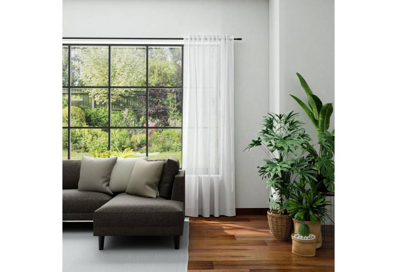 Neutex for you! Vorhang LUCIA (1 St), Multifunktionsband, halbtransparent, Criss-cross Optik mit Effektgarn von Neutex for you!