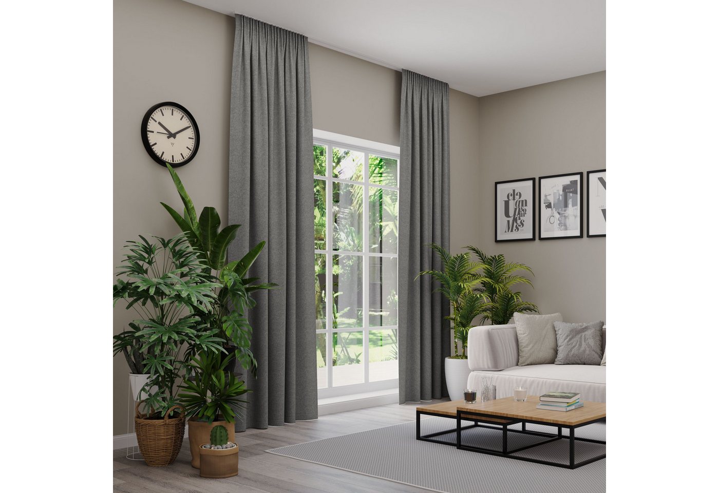 Neutex for you! Vorhang nach Maß ARUBA (1 St), Multifunktionsband, verdunkelnd, Jacquard, Uni Dimout, hochwertige Webstruktur von Neutex for you!