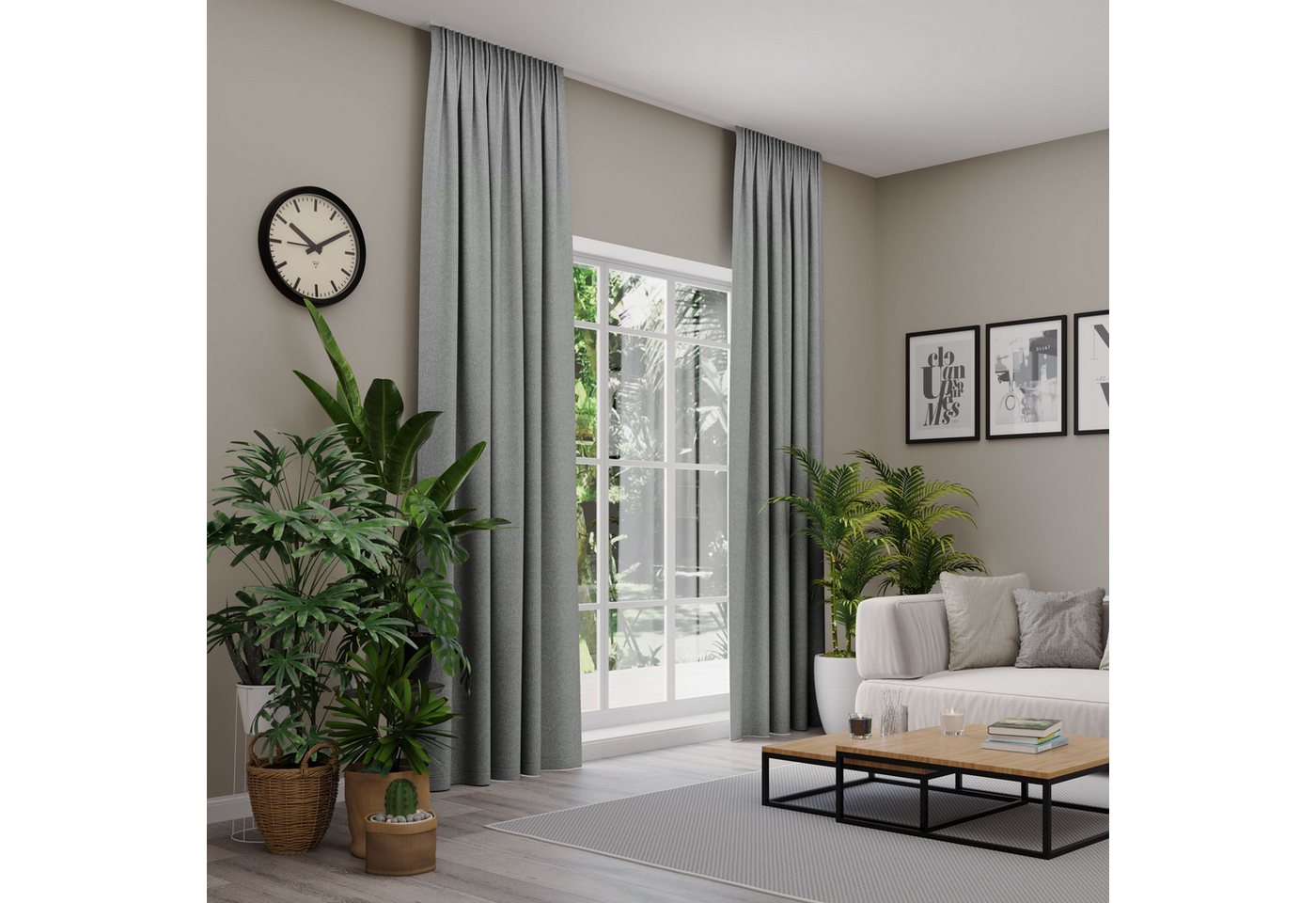 Neutex for you! Vorhang nach Maß ARUBA (1 St), Multifunktionsband, verdunkelnd, Jacquard, Uni Dimout, hochwertige Webstruktur von Neutex for you!