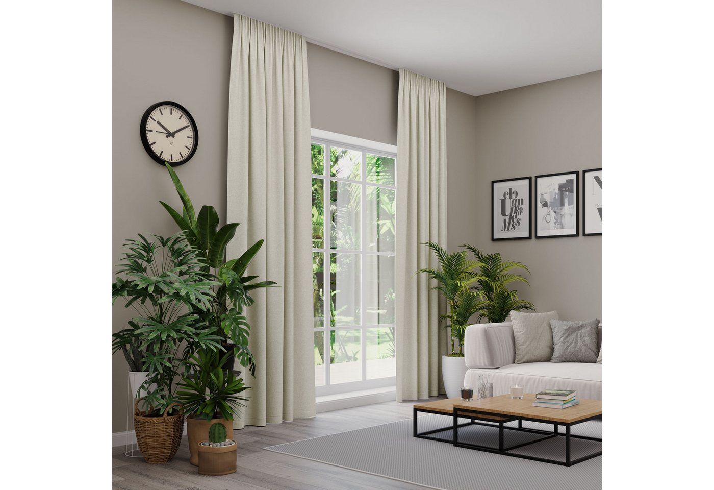 Neutex for you! Vorhang nach Maß ARUBA (1 St), Multifunktionsband, verdunkelnd, Jacquard, Uni Dimout, hochwertige Webstruktur von Neutex for you!