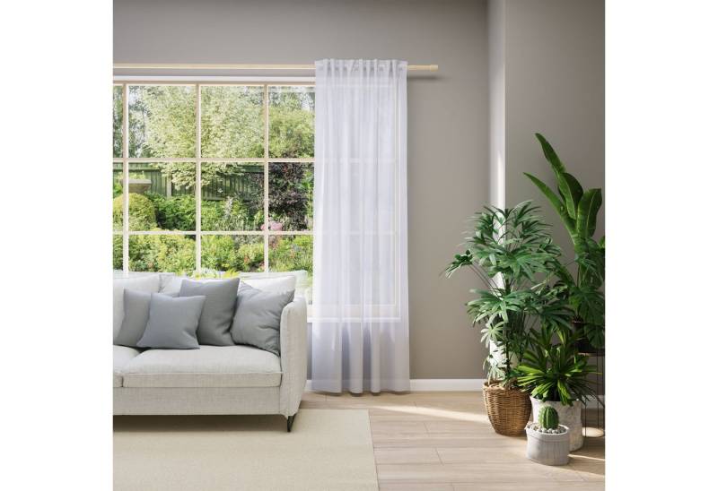 Neutex for you! Vorhang nach Maß EVA (1 St), Multifunktionsband, transparent, Uni-Voile mit elegantem Glanz von Neutex for you!