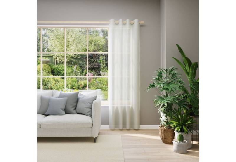 Neutex for you! Vorhang nach Maß EVA, Ösen (1 St), transparent, Uni-Voile mit elegantem Glanz von Neutex for you!