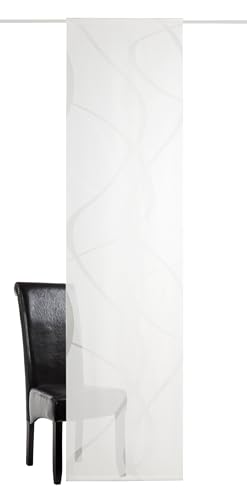 Schiebevorhang Scherli Wave | wollweiß | BxH 60x245cm | halbtransparent | Flächenvorhang Scherli von Neutex for you!