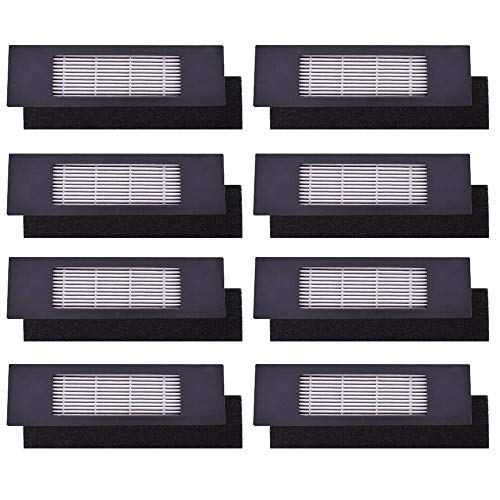 Neutop Hocheffiziente Filter-Sets für Ecovacs Deebot OZMO 920, 950, T5, T8 AIVI Roboter-Staubsauger, 8 Stück. von neutop