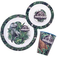 Kindergeschirr-Set Jurassic World blau/grün 3-tlg. Kindergeschirr-Set Jurassic World blau/grün 3-tlg. von Neutral
