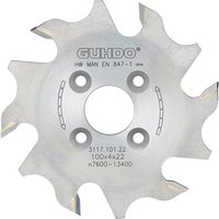 LAMELLEN-Nutfraeser HW 100X4,0X22 mm Z6 Guhdo von GUHDO