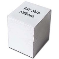 Notizzettel 9.7 cm  x 9.7 cm weiß von Neutral