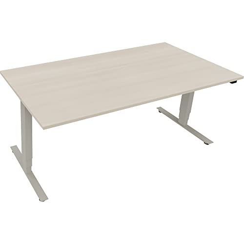 Sitz-/Stehtisch T-Kufe klappbar B1800xT900xH625-1285 si/Akazie von Neutralware
