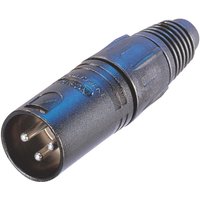 Neutrik - 3 poliger kabelstecker mit schwarzem metallgehause und goldkontakten 40315342 40315342 40315342 40315342 40315342 von Neutrik