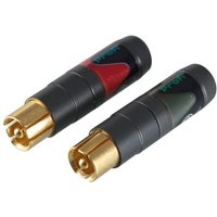 Neutrik - cinch (paar), vergoldet, solid pin, für 3 - 7.3mm kabel von Neutrik