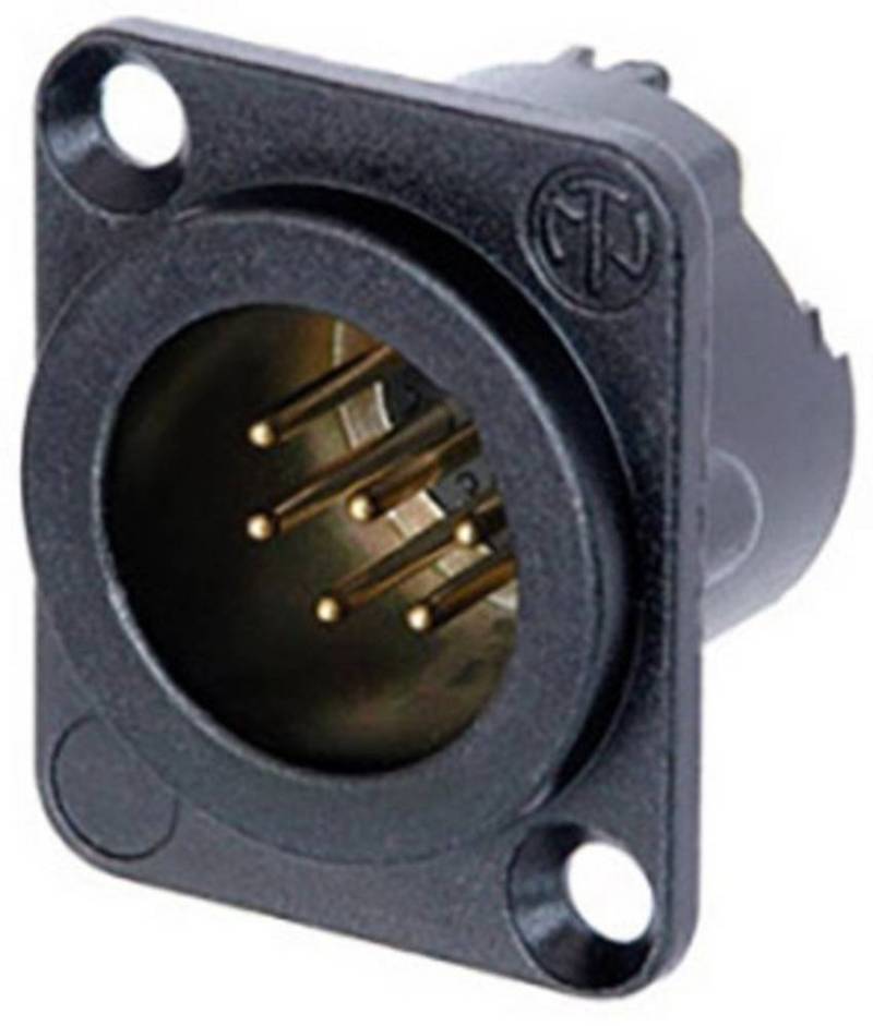 Neutrik Kabelverbinder-Sortiment Neutrik NC6MD-LX-B-CON XLR-Steckverbinder Flanschstecker, Kontakte ger, NC6MD-LX-B-CON von Neutrik