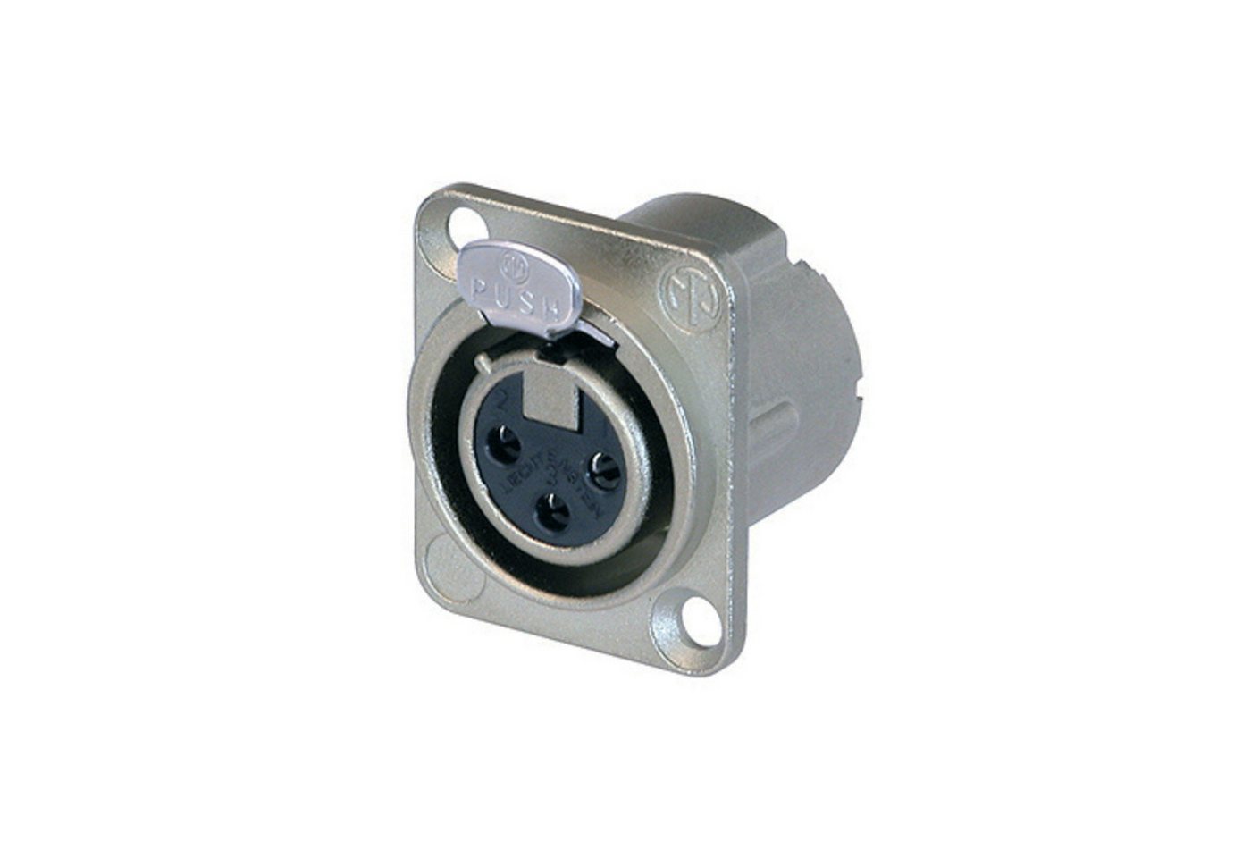 Neutrik Lautsprecherstecker, (NC3FD-LX Chassisbuchse Einbaubuchse Hochwertige Verbindung für Audio- und Videogeräte, Stecker & Adapter, Einbaubuchsen), NC3FD-LX Chassisbuchse - Einbaubuchse von Neutrik