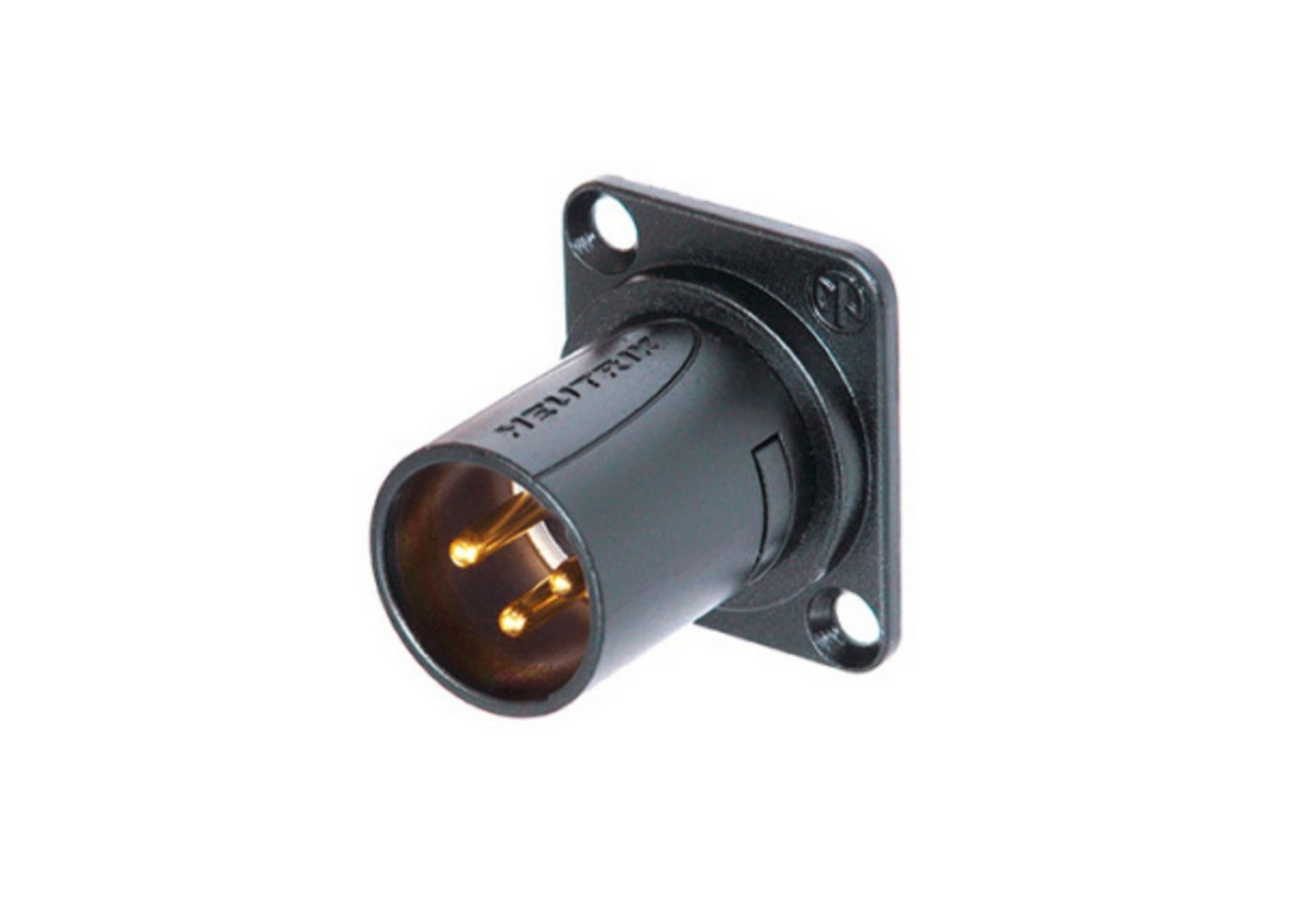 Neutrik Lautsprecherstecker, (NM3MD-B XLR-Stecker-Modul Schwarz Kabelstecker Geeignet für Audioverbindungen, Stecker & Adapter, Einbaubuchsen), NM3MD-B XLR-Stecker-Modul schwarz - Einbaubuchse von Neutrik