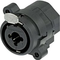 Neutrik NCJ6FI-S XLR-Steckverbinder Flanschbuchse, Kontakte gerade Polzahl (num): 3 Schwarz 1St. Neutrik NCJ6FI-S XLR-Steckverbinder Flanschbuchse, Kontakte gerade Polzahl (num): 3 Schwarz 1St. von Neutrik
