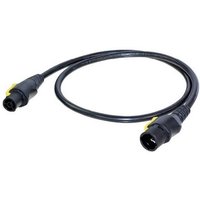 Neutrik Strom Anschlusskabel [1x PowerCon-Buchse - 1x PowerCon-Stecker] 1.50m Schwarz, Gelb von Neutrik