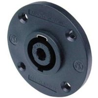 Neutrik - speakon einbaustecker, 4-POLIGER einbaustecker, schwarz, D-GRÖßE, runder flansch von Neutrik