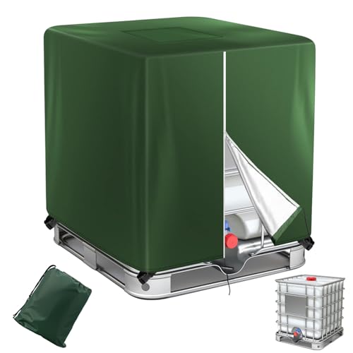 Neuytiky 420D IBC Container Abdeckung,IBC Wassertank Abdeckung 1000L,IBC Tank Container Cover,Grün Abdeckplane für Wassertank 1000L,Wetterfest & Staubdicht Neuytiky 420D IBC Container Abdeckung,IBC Wassertank Abdeckung 1000L,IBC Tank Container Cover,Grün Abdeckplane für Wassertank 1000L,Wetterfest & Staubdicht von Neuytiky