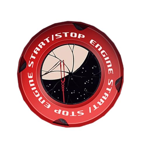 NevPuose Druckabdeckung für, drücken Sie zum Startabdeckung - Start -Stopp -Taste -Abdeckung,ative Rotationsstaststastaufkleber für Rad Dashboard Key FOB Rocker von NevPuose