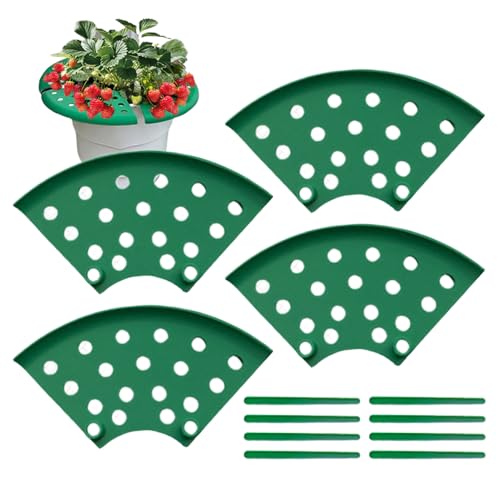 NevPuose Erdbeerhalter Für Garten,Garten Halter Schalen - 4 Stück Standgerüst Schutz für Rosen Garten Blumen Kübelpflanzen Terrasse Außenbereich NevPuose Erdbeerhalter Für Garten,Garten Halter Schalen - 4 Stück Standgerüst Schutz für Rosen Garten Blumen Kübelpflanzen Terrasse Außenbereich von NevPuose