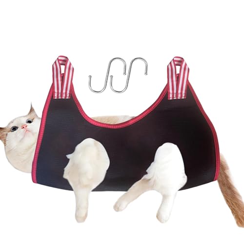 NevPuose Hundepflege-Hängematte,Verstellbares Pflege-Hängematten-Helfergeschirr | Hunde-Entspannungs-Pflege-Rückhaltehilfe, atmungsaktive und verstellbare Katzen-Hängematten für die Hundepflege von NevPuose