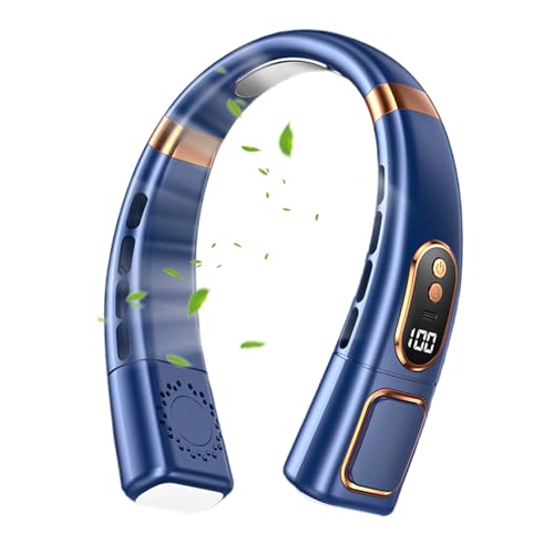 NevPuose Nackenventilator Für Kalte Luft,USB Wiederaufladbar Tragbarer Kühler | Leiser Halsventilator Mit 5 Stufen Für Spazierengehen Sport Festival Wandern Camping Reise von NevPuose