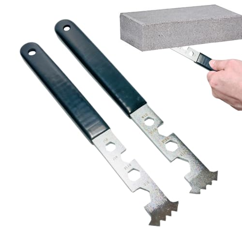 NevPuose Paver Removal Tool 2 Stück | Ziegelstein Entferner Werkzeug | Manueller Greifer für Einfahrt Rasen Terrasse Garten Gehweg Deck von NevPuose