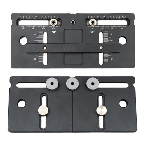 NevPuose Schubladengriff Schablone | Justierbare Bohrschablone | Präzise Führungsschablonen Für Türknäufe Und Schrankzüge | Holzbaumontage Vorrichtung Für Schubladen Und Regale von NevPuose