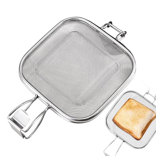Sandwich Press - Grill Maker Tool, Panini -Kochschale | Edelstahl -Toastie -Presse, kreisförmige Maschenbackform, Brotschmelzplatte für geröstete Hot Dogs und Frühstücks -Sandwichheizung Sandwich Press - Grill Maker Tool, Panini -Kochschale | Edelstahl -Toastie -Presse, kreisförmige Maschenbackform, Brotschmelzplatte für geröstete Hot Dogs und Frühstücks -Sandwichheizung von NevPuose